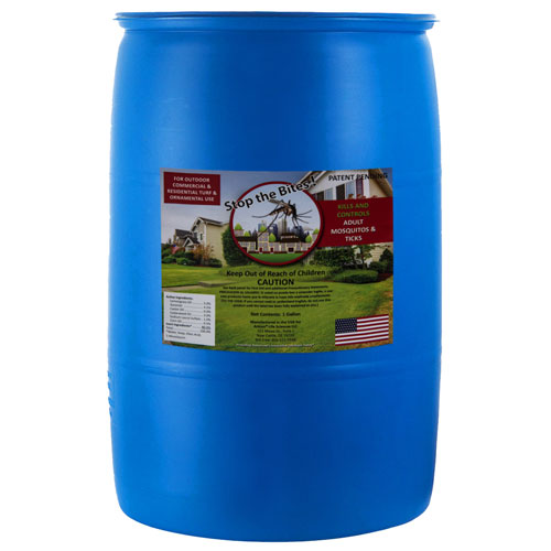 Natural mosquito spray 55 gallon stop the bites drum